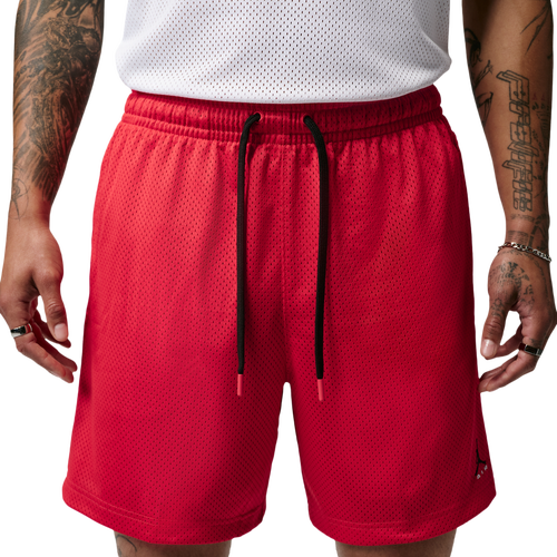 Jordan Mens Brooklyn Champ Mesh Short - Black/University Red Size XXL
