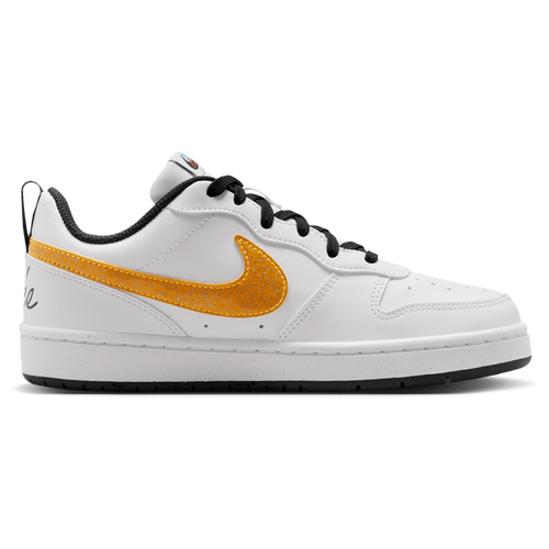 Nike Boys Court Borough Low Win - Boys' Grade School Running Shoes - White / Current Blue / Picante Red
