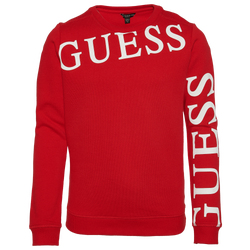 Boys' Grade School - Guess Icon Crew Top - Red