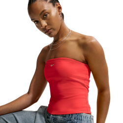 Women's - Nike NSW Tube Top - Lt Crimson/Sail
