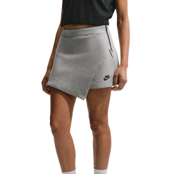 Women's - Nike NSW Tech Fleece Skort - Dk Grey Heather/Black