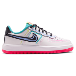 Boys' Preschool - Nike Force 1 Low Lace - White/Hyper Pink/Anthracite