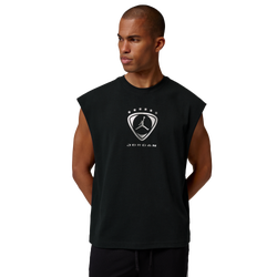 Men's - Jordan Brooklyn FC Sleeveless Top - Black/Metallic Silver