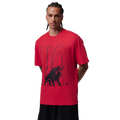 Jordan Brooklyn Toro Graphic Short Sleeve Crew - Jordan Fire Red