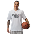 Jordan Brooklyn Best Graphic Short Sleeve Crew - Jordan White/University Red