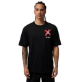 Jordan Brooklyn Banned Graphic Short Sleeve Crew - Jordan Black/University Red