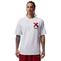Jordan Brooklyn Banned Graphic Short Sleeve Crew - Jordan White/University Red
