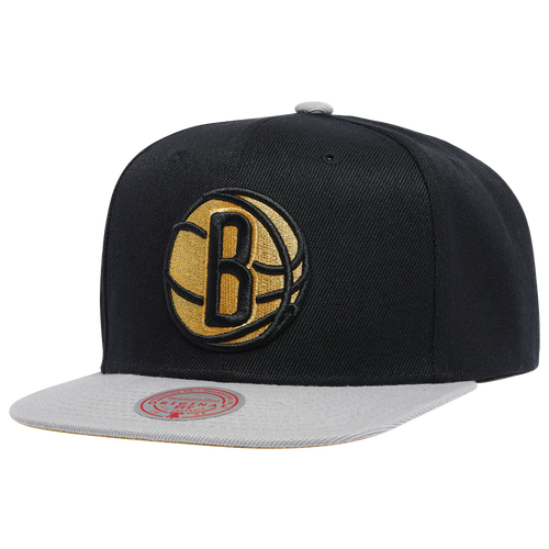 

Mitchell & Ness Brooklyn Nets Mitchell & Ness Nets 50th Anniversary Snapback - Adult Black/Grey Size One Size