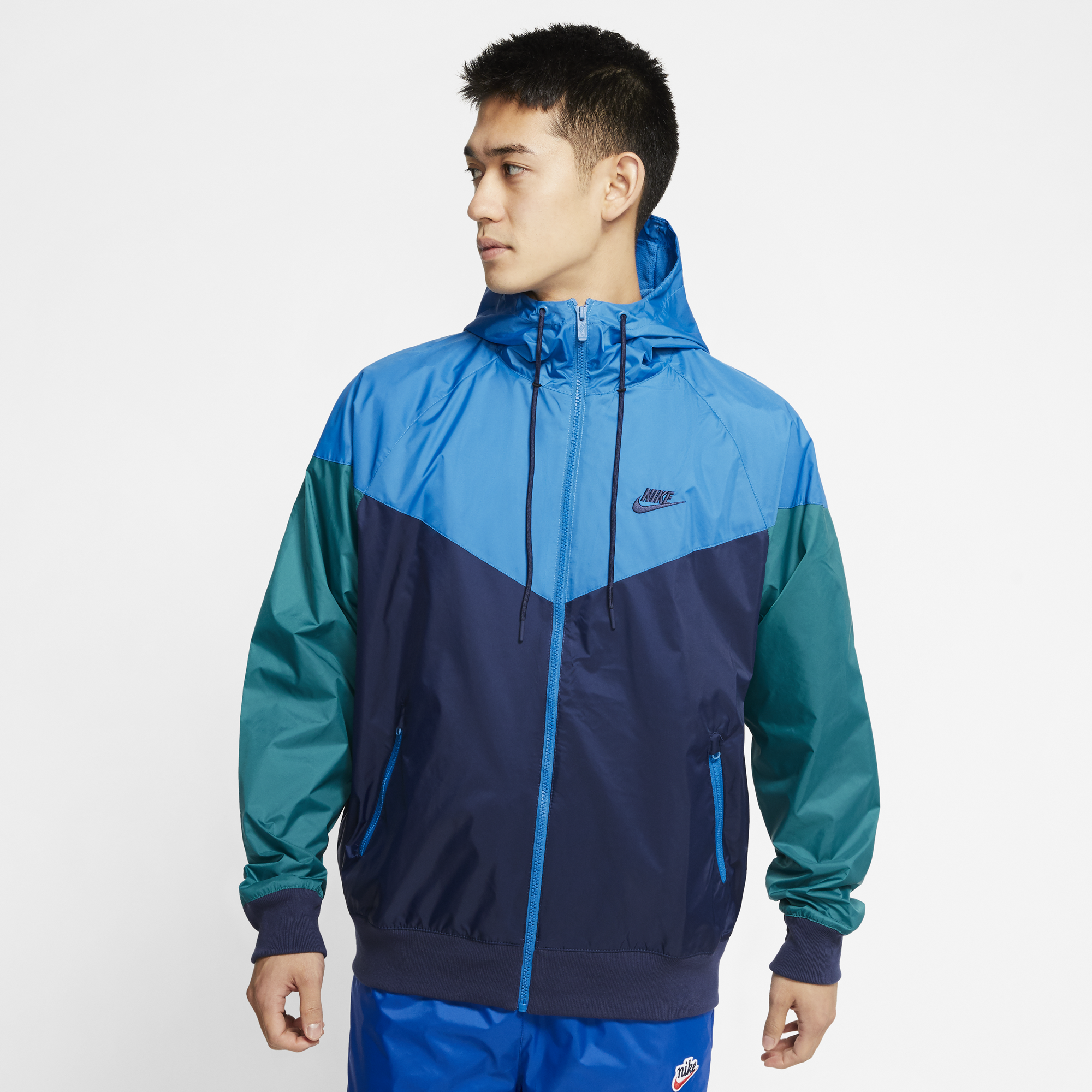 nike windrunner navy blue