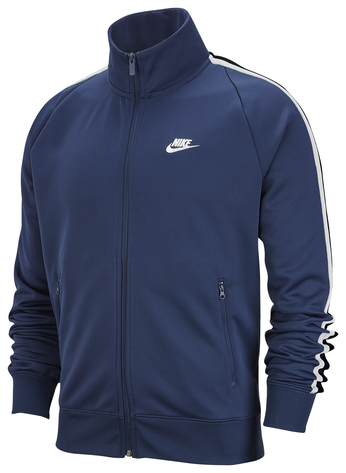 nike n98 polyknit track jacket in blue and orange