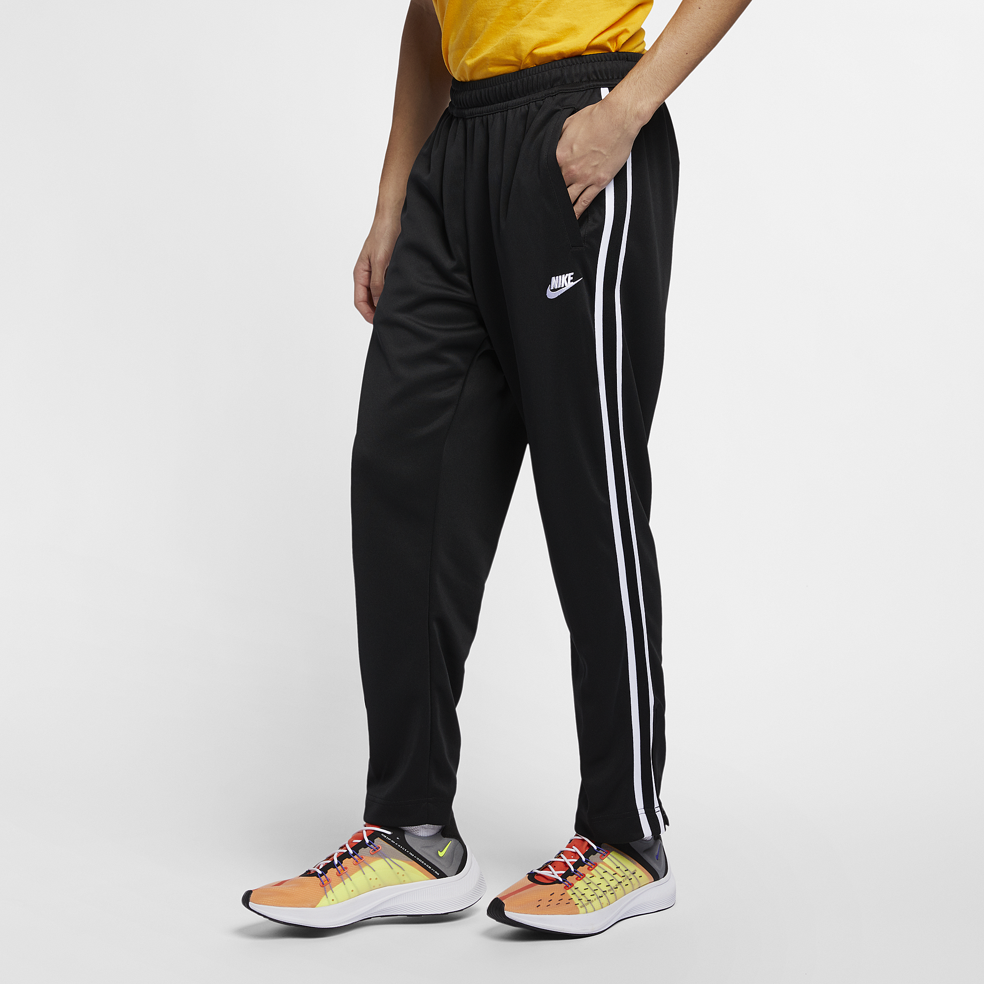 nike tribute poly joggers in black