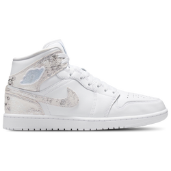 Men's - Jordan AJ 1 Mid SE - White/White/Silver