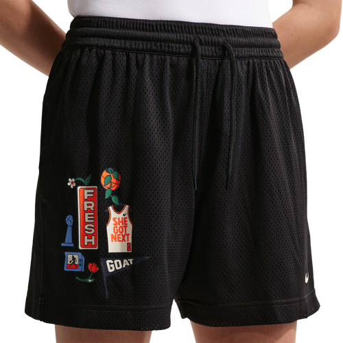 WOMENS - Nike Drifit Essential Seasonal 4'' Short - Black/Pale Ivory