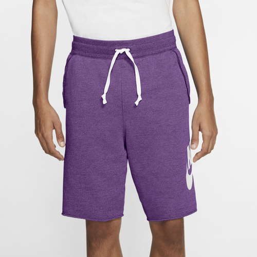 

Nike Mens Nike Alumni Shorts - Mens Purple Nebula/Heather/Sail Size S