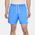 Nike Club Essentials Woven Flow Shorts - Men's Light Photo Blue/White