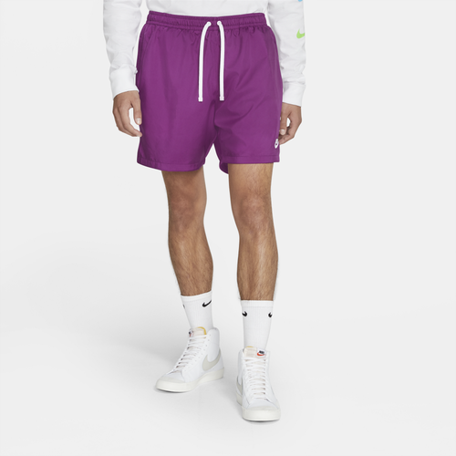 Nike Mens Club Essentials Woven Flow Shorts In Purple/white | ModeSens