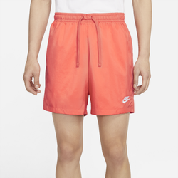 Men's - Nike Club Essentials Woven Flow Shorts - Turf Orange/White
