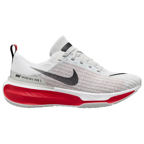 

Nike Mens Nike ZoomX Invincible Run Flyknit 3 - Mens Running Shoes White/Black/Red Size 11.0