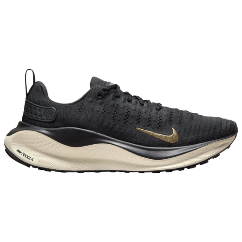 

Nike Womens Nike React Infinity Run Flyknit 4 - Womens Running Shoes Dark Smoke Grey/Metallic Gold Size 7.5