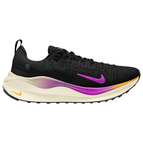 Shop Nike Womens  React Infinity Run Flyknit 4 In Anthracite/black/hyper Violet