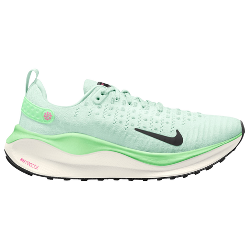 Nike Womens  React Infinity Run Flyknit 4 In Green/black