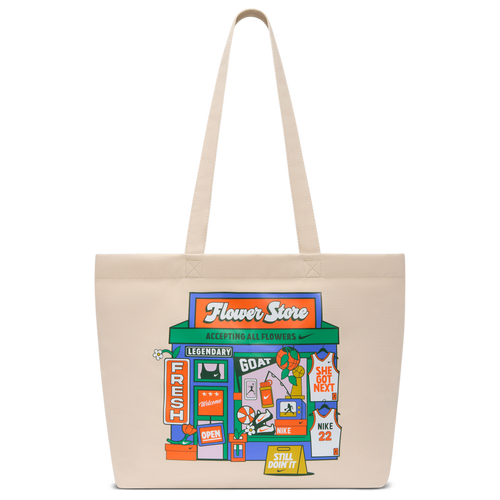  - Nike Heritage Tote GFX - White/Oatmeal Safety Orange