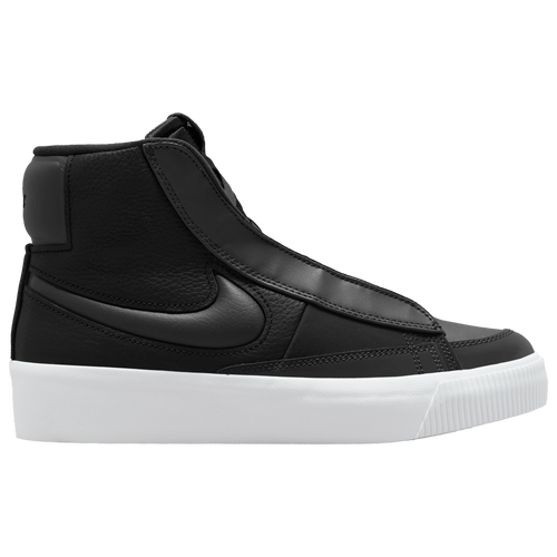 Nike Women's Blazer Mid Victory Casual Shoes In Black/dark Smoke Grey/off Noir