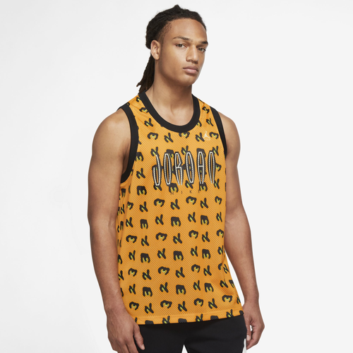 Jordan Men's  Flight Mvp Cheetah Print Jersey In Orange