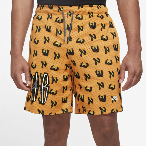 

Jordan Mens Jordan MVP All Over Print Shorts - Mens Gold/White Size S