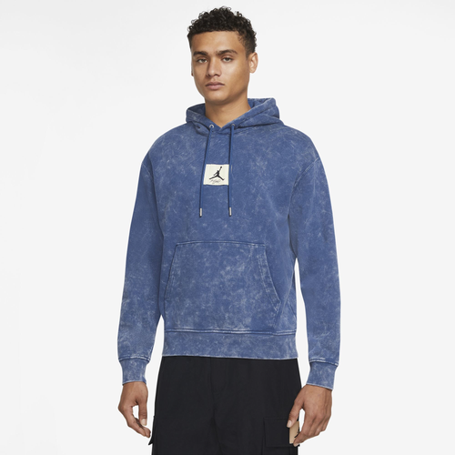 

Jordan Mens Jordan Essential Statement Fleece Pullover - Mens Blue Size S