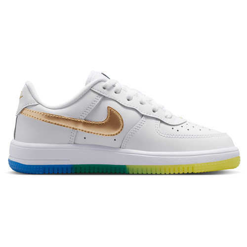 BOYS - Nike Force 1 Low Wc Lace - Soar/Metallic Gold White