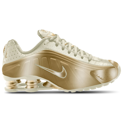 WOMENS - Nike Shox R4 - Soft Pearl/Metallic Gold