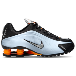 Women's - Nike Shox R4 - Blue Tint/Metallic Silver/Orange