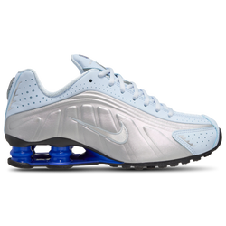 Women's - Nike Shox R4 - Metallic Silver/Blue Tint