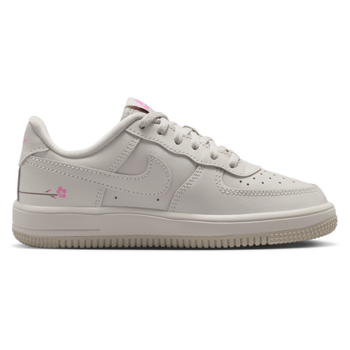 BOYS - Nike Force 1 Low Lace FL - Light Bone/Playful Pink