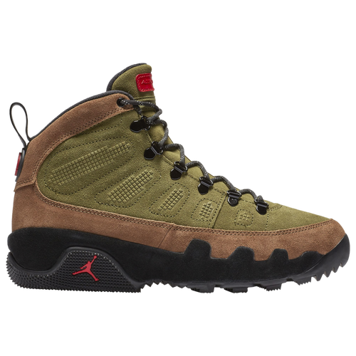 Shop Jordan Mens  Air  9 Retro Boots In Olive/beige/black