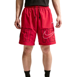 Men's - Nike Club Sport Block3 Shorts - Gym Red/Black