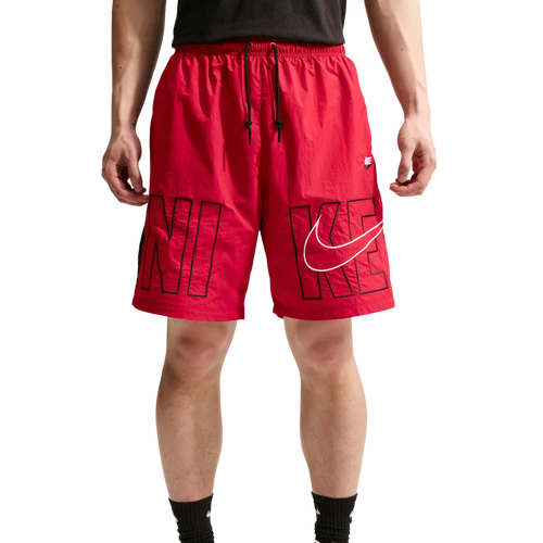 Nike Mens Club Sport Block3 Shorts - - Gym Red / Black Size XXL