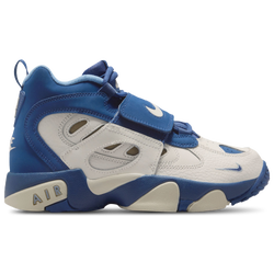 Boys' Grade School - Nike Air Diamond Turf II - Sail/Mystic Navy/Blue Grey