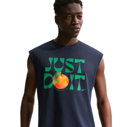 Men's - Nike NSW Loose Sleeveless Orange Tee - Obsidian