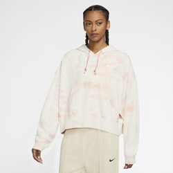 Women's - Nike Plus Size Wash Hoodie - Arctic Orange/White
