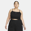 Nike Plus Size Rib Crop Top - Women's Black/White