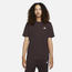 Nike Sports Wear Club T-Shirt - Men's Brown/White