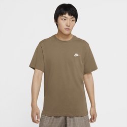 Men's - Nike Embroidered Futura T-Shirt - Brown/White