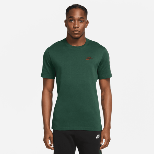 Nike Mens  Embroidered Futura T-shirt In Gorge Green/gorge Green