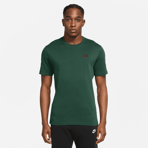 

Nike Mens Nike NSW Club Short Sleeve T-Shirt - Mens Gorge Green/Gorge Green Size XL