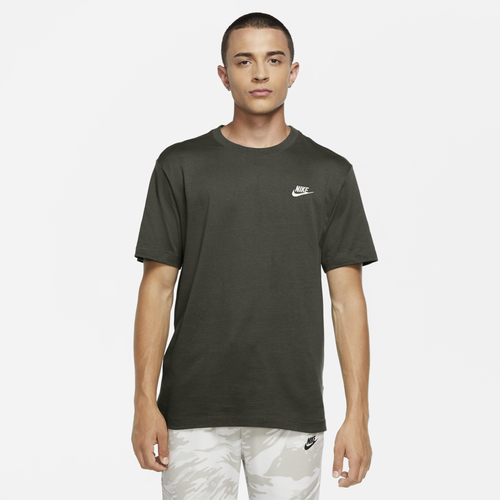 Nike Mens Embroidered Futura T-shirt In Twilight Marsh/white | ModeSens