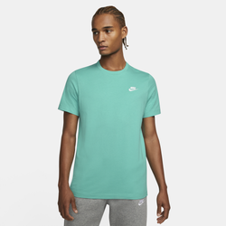 Men's - Nike Club T-Shirt - Washed Teal/White