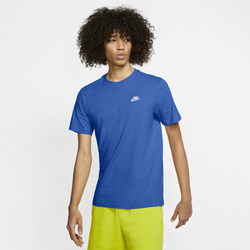 Men's - Nike Sports Wear Club T-Shirt - Blue/White