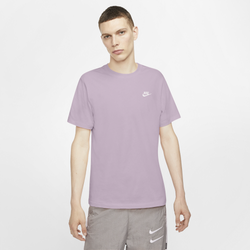 Men's - Nike NSW Club Short Sleeve T-Shirt - Iced Lilac/White